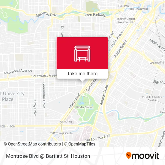 Mapa de Montrose Blvd @ Bartlett St