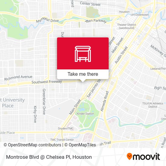 Montrose Blvd @ Chelsea Pl map