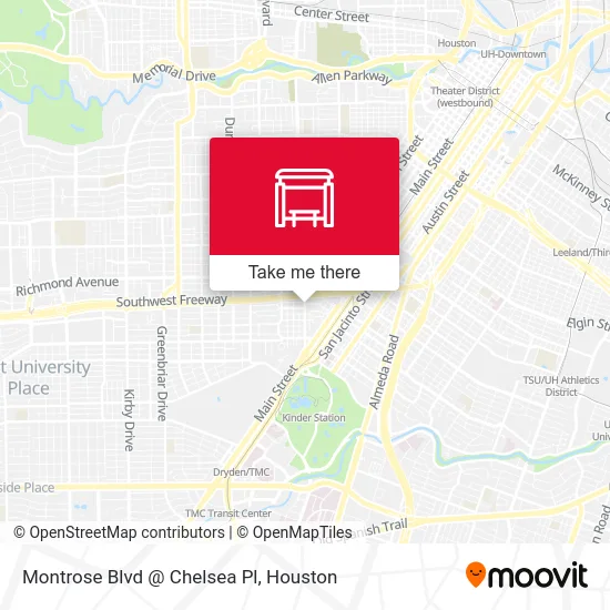 Montrose Blvd @ Chelsea Pl map