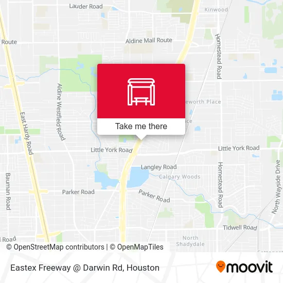 Eastex Freeway @ Darwin Rd map