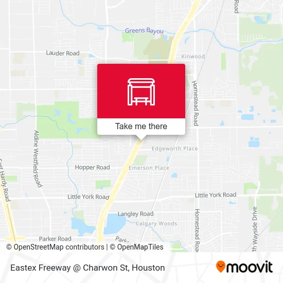 Eastex Freeway @ Charwon St map