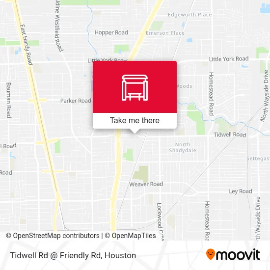 Mapa de Tidwell Rd @ Friendly Rd