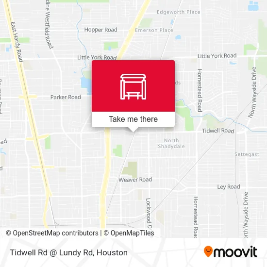 Tidwell Rd @ Lundy Rd map