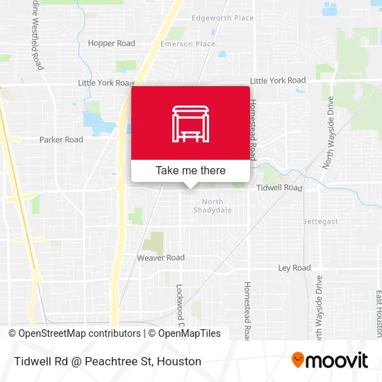 Tidwell Rd @ Peachtree St map