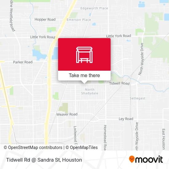 Tidwell Rd @ Sandra St map