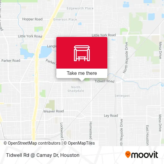 Tidwell Rd @ Camay Dr map