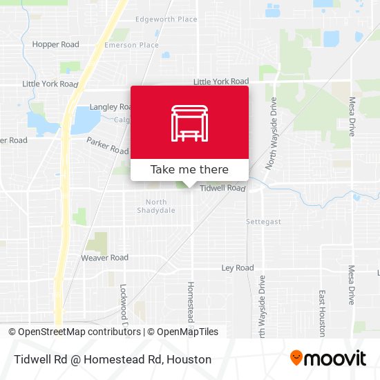 Tidwell Rd @ Homestead Rd map
