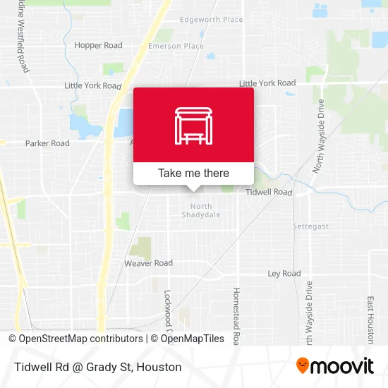 Tidwell Rd @ Grady St map