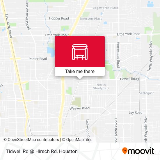 Tidwell Rd @ Hirsch Rd map