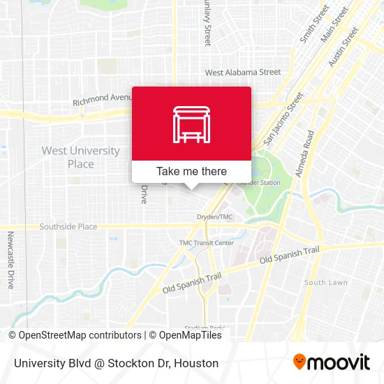 University Blvd @ Stockton Dr map