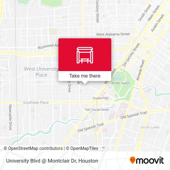 University Blvd @ Montclair Dr map