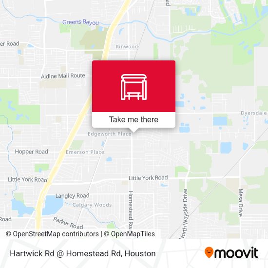Hartwick Rd @ Homestead Rd map