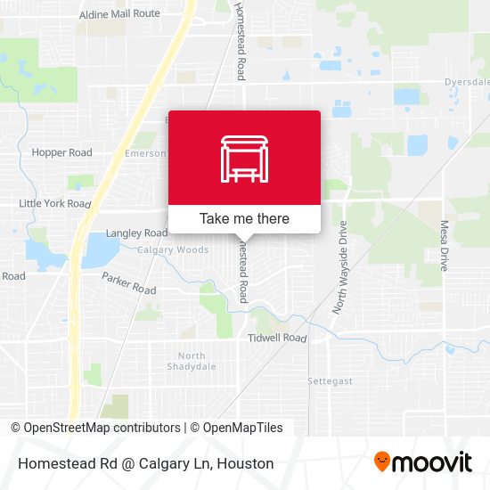 Homestead Rd @ Calgary Ln map