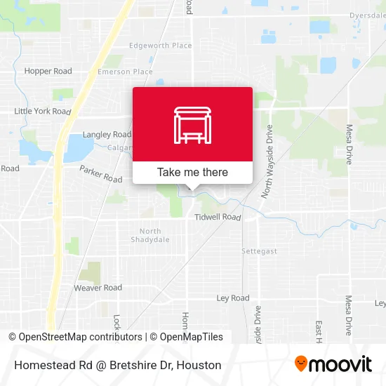 Homestead Rd @ Bretshire Dr map
