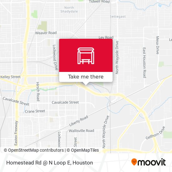 Homestead Rd @ N Loop E map