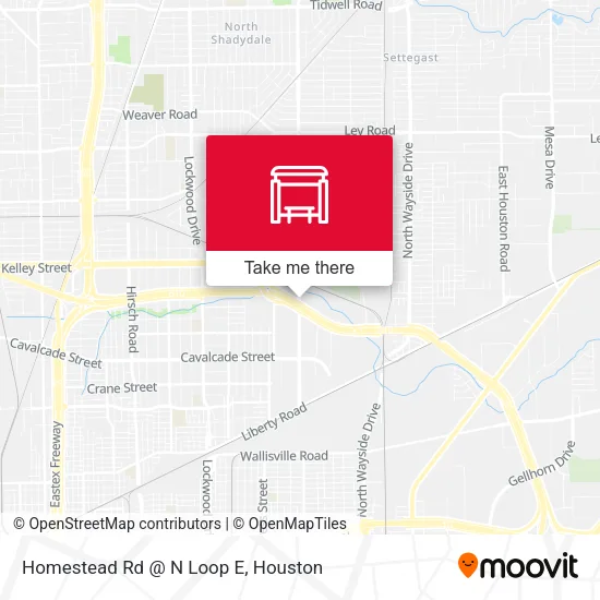 Mapa de Homestead Rd @ N Loop E