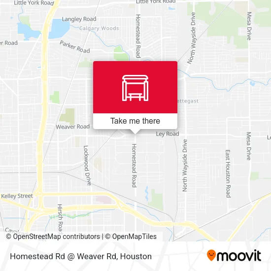 Mapa de Homestead Rd @ Weaver Rd