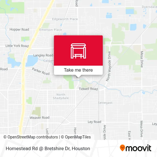 Homestead Rd @ Bretshire Dr map