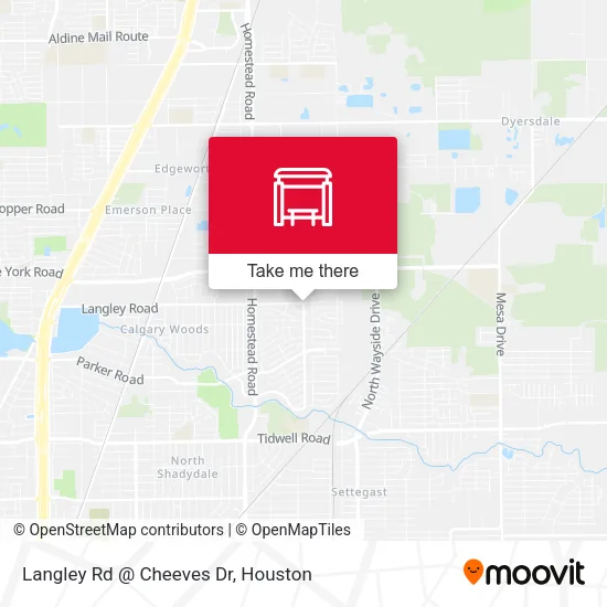 Langley Rd @ Cheeves Dr map