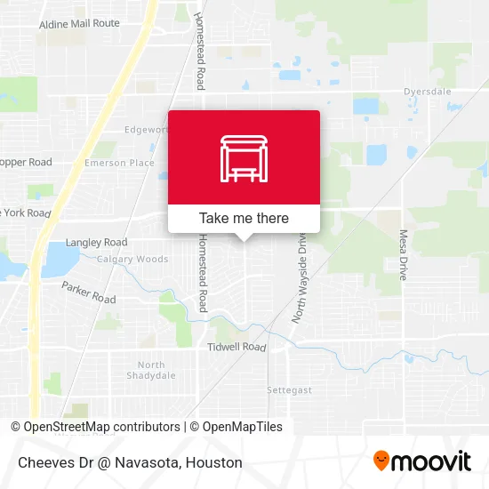 Cheeves Dr @ Navasota map