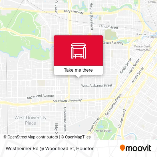 Westheimer Rd @ Woodhead St map