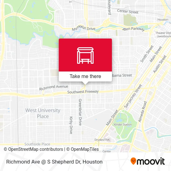 Mapa de Richmond Ave @ S Shepherd Dr