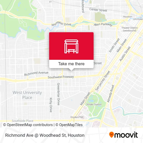 Richmond Ave @ Woodhead St map