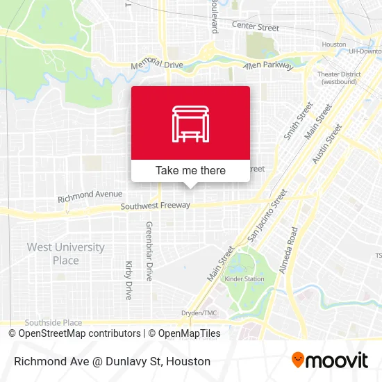 Richmond Ave @ Dunlavy St map