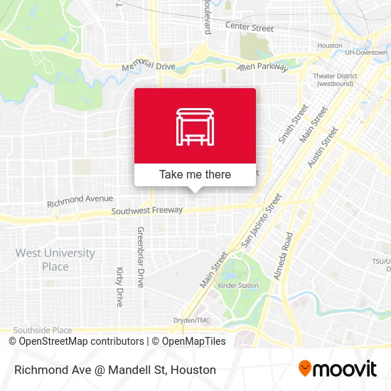 Richmond Ave @ Mandell St map