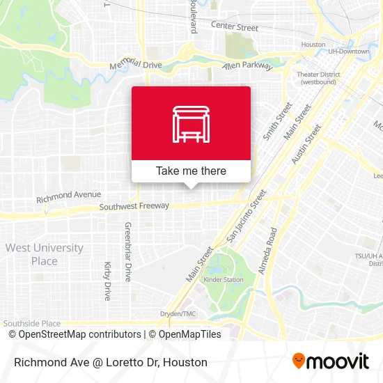 Richmond Ave @ Loretto Dr map