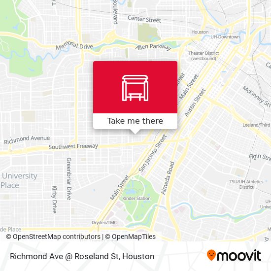 Richmond Ave @ Roseland St map