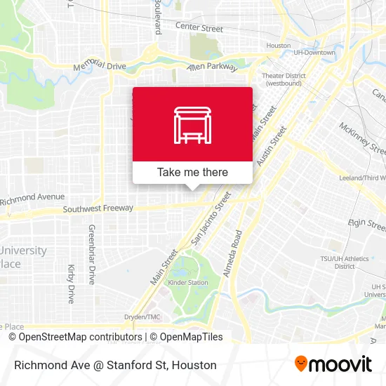 Richmond Ave @ Stanford St map