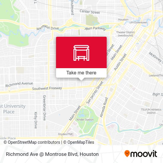 Richmond Ave @ Montrose Blvd map