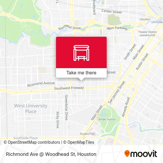 Richmond Ave @ Woodhead St map