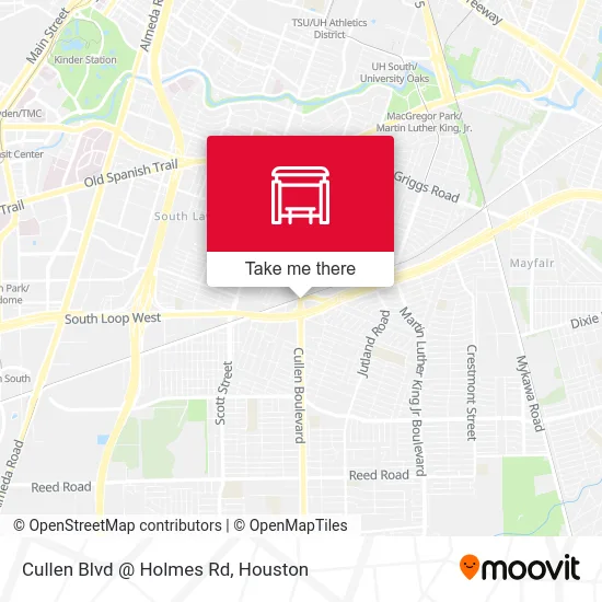 Mapa de Cullen Blvd @ Holmes Rd