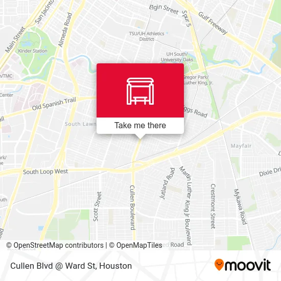 Mapa de Cullen Blvd @ Ward St