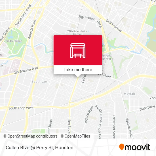 Cullen Blvd @ Perry St map