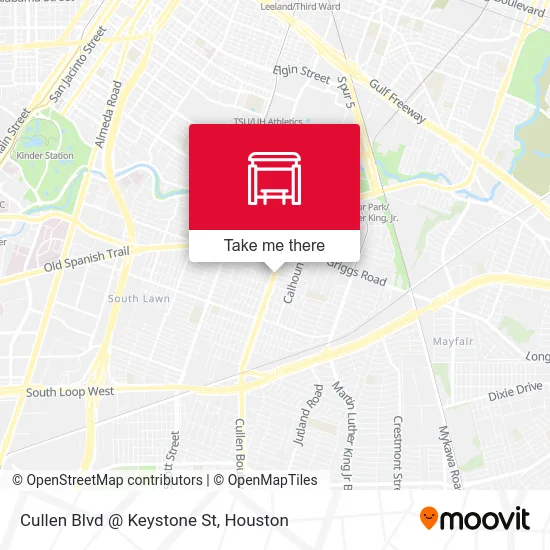 Cullen Blvd @ Keystone St map