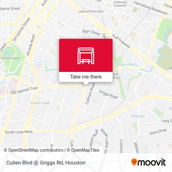 Cullen Blvd @ Griggs Rd map