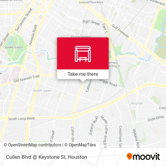 Cullen Blvd @ Keystone St map