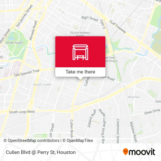 Cullen Blvd @ Perry St map