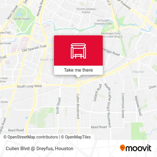 Cullen Blvd @ Dreyfus map