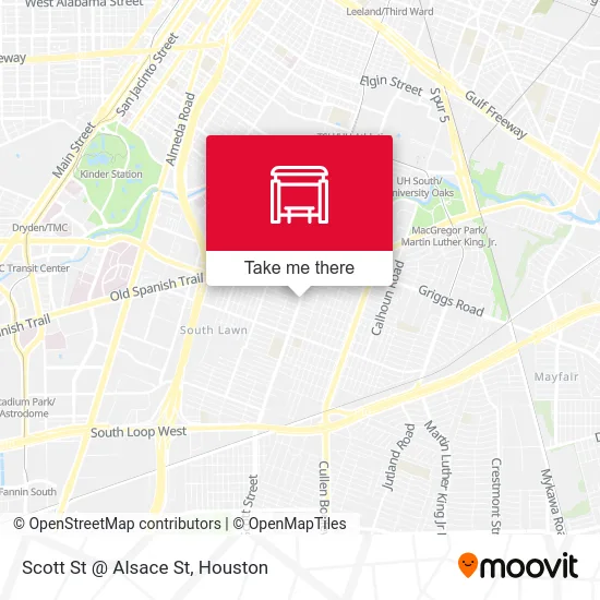 Scott St @ Alsace St map