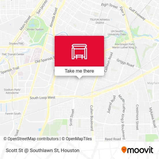 Scott St @ Southlawn St map
