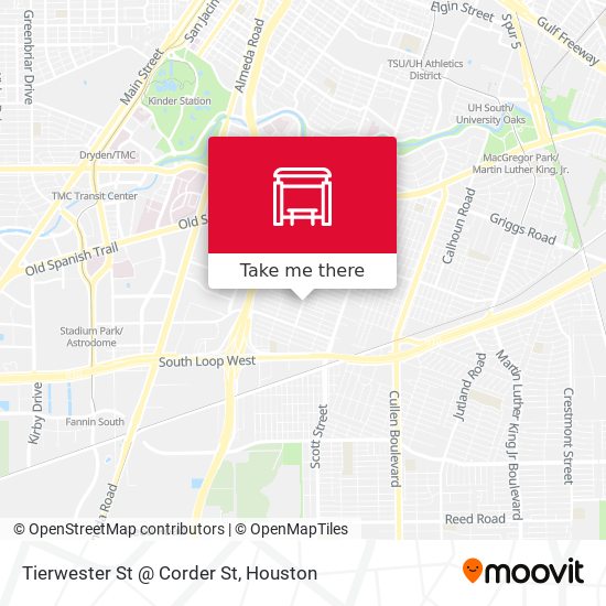 Tierwester St @ Corder St map