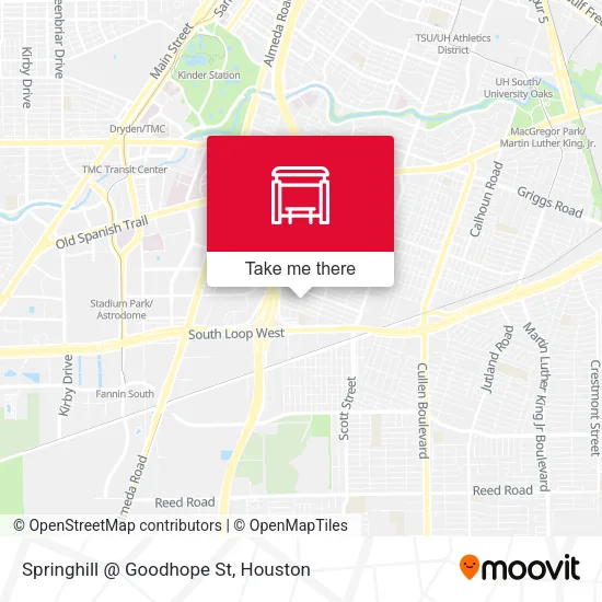 Mapa de Springhill   @ Goodhope St