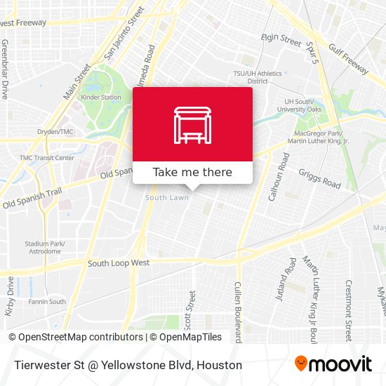 Tierwester St @ Yellowstone Blvd map