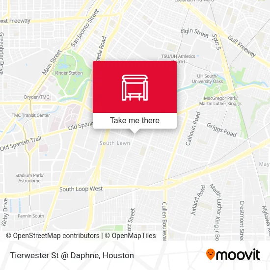 Mapa de Tierwester St @ Daphne