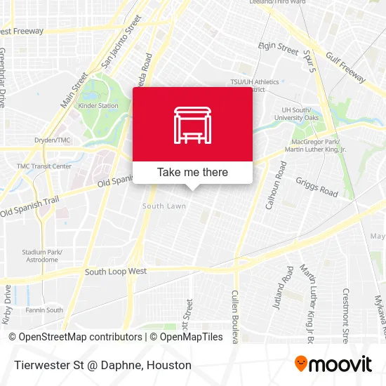Mapa de Tierwester St @ Daphne