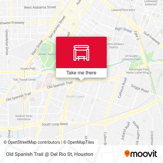 Old Spanish Trail @ Del Rio St map